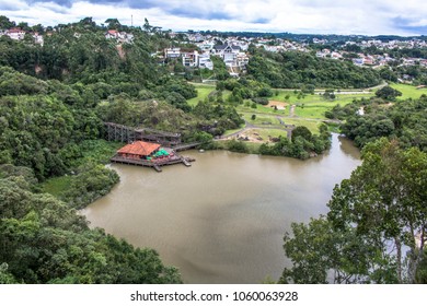 Curitiba, Parana, Brazil, Tangua Park and city panoramic view