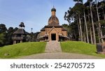 Curitiba Parana. Ukrainian Memorial At Curitiba In Parana Brazil. State Park Landscape. Tourism Travel. Nature Park. Ukrainian Memorial At Curitiba In Parana Brazil. Botanical Scenery.