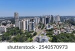 Curitiba Skyline At Curitiba In Parana Brazil. Highrise Building. Downtown District. Cityscape Landscape. Curitiba Skyline At Curitiba In Parana Brazil. Famous Destination. Parana Brazil.