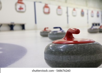 Curling - closeup of Rocks