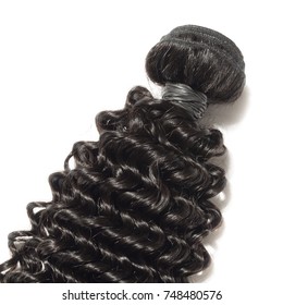 Curly Black Human Hair Weave Extensions Stock Photo Shutterstock