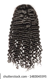 Curly Black Human Hair Weaves Extensions Lace Wigs