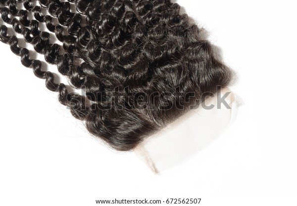 Curly Black Virgin Human Hair Weave Stock Photo Edit Now 672562507