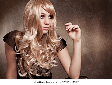 Curly Blond Girl Brigitte Bardot Like