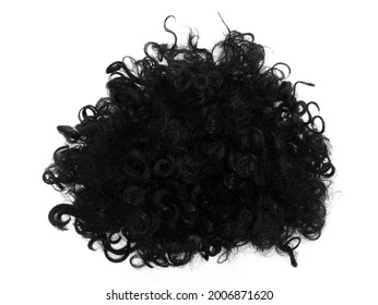 Curly wig isolated on a white background. - Shutterstock ID 2006871620