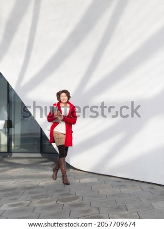 Similar – Young girl posing outdoor