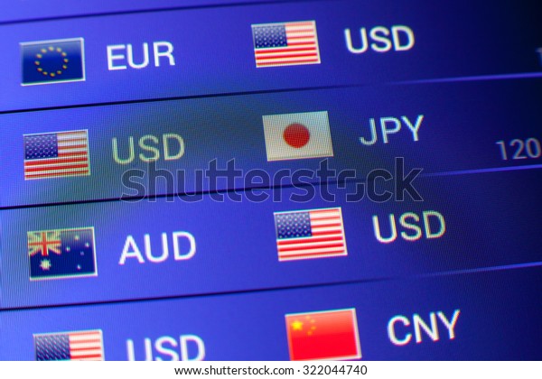 Currency Exchange Concept Usdjpy Rate Stock Photo Edit Now 322044740 - 