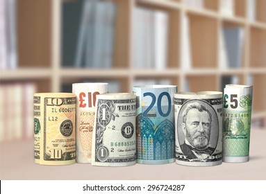 Currency, Currency Exchange, Stock Exchange.