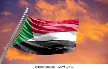 The current flag of Sudan