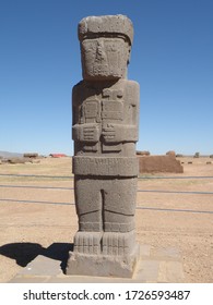 Current Status Of The Ponce Monolith Of Tiwanaku, Bolivia.