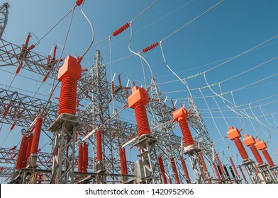 Current Transformers, Potential Transformers In Electric Power Substatation.