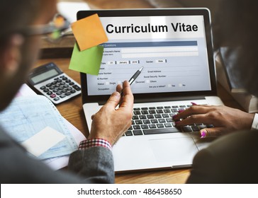 Curriculum Vitae Biography Form Concept