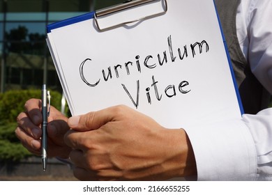 Curriculum Vitae Shown Using Text Stock Photo 2166655255 | Shutterstock