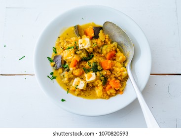 Curried Lentil Soup With Tofu