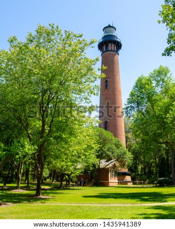 Currituck Lighthouse through the trees