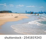 Currumbin Beach With Lifesaving Flags