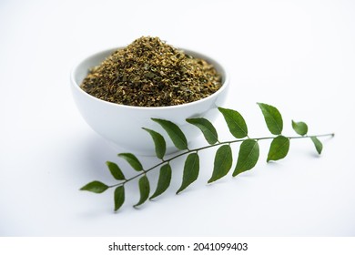 Curry leaves powder or Karivepaku or karuveppilai podi
