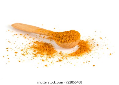 Curry Powder Isolated On White Background