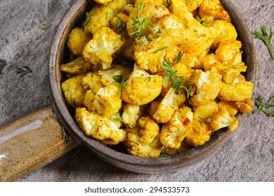 Curry Roasted Cauliflower