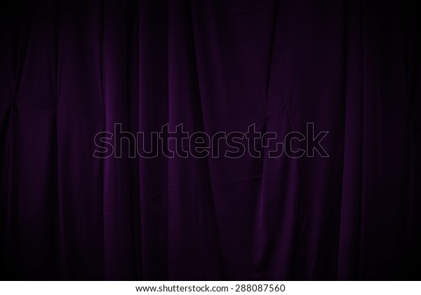 Curtain Drapes Dark Purple Background Stock Photo Edit Now 288087560