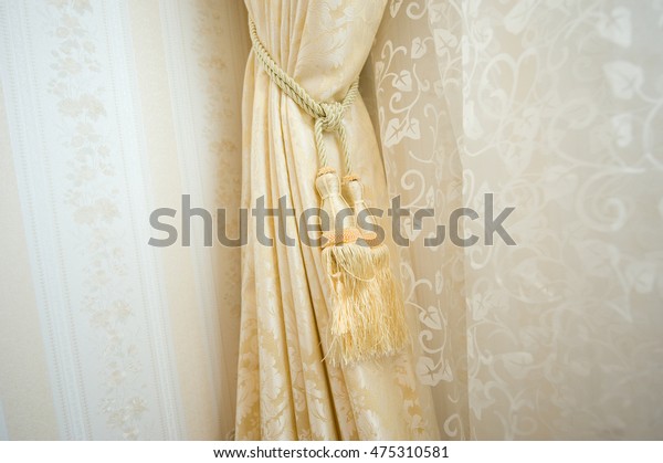 Curtain Hold Back By Tassel Stock Photo Edit Now 475310581