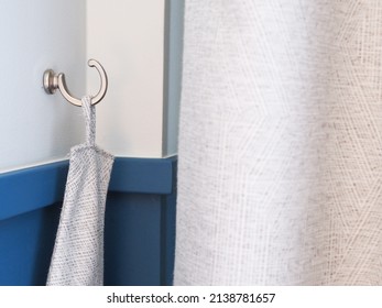 curtain hook, Hook for hanging curtain ropes. - Shutterstock ID 2138781657