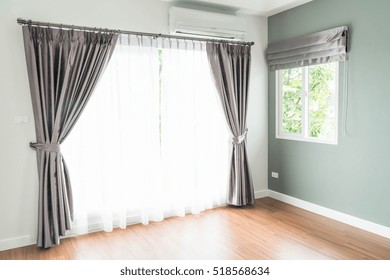 Curtain Interior Decoration Living Room Sunlight Stock Photo (Edit Now