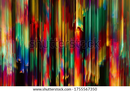 Curtain of multicoloured light. Abstract