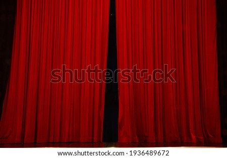 the curtain opens, the show is about to start