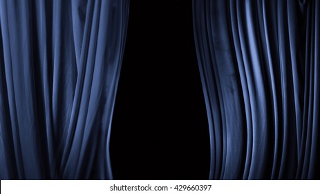 curtain in a theater of blue - Shutterstock ID 429660397