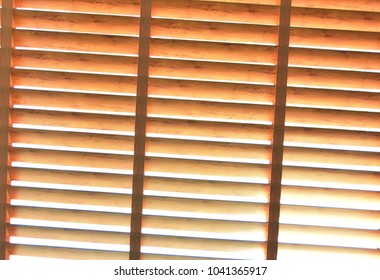 Curtains, blinds shading the kind made from wood.