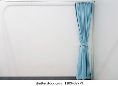 Curtains In Hospital Ward. Interior Room In The Hospital