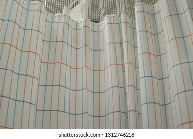 Curtains Of Patient's Room At A Hospital In Korea.