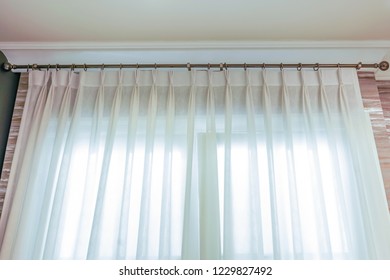 Curtains Window Decoration Interior Room Stock Photo 1229827492 ...