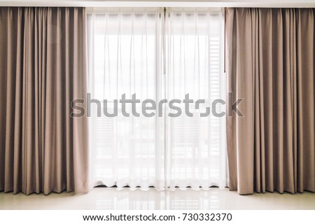 Curtains window decoration interior of room
