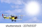 Curtiss Jenny JN4 above the clouds - marking is fictive