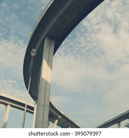 Curve Of Toll Bridge