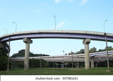 Curved highway