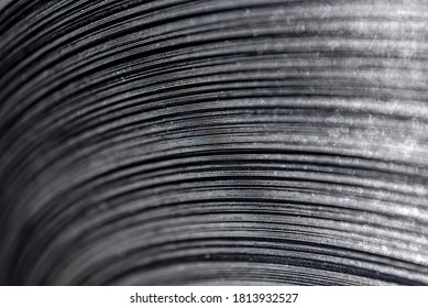 Curved lines of rolled metal are made of sheet steel.