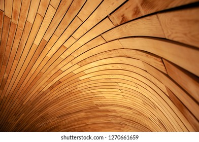 Curved Wood Wall Stock Photo 1270661659 | Shutterstock