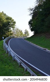 Curvy Forest Road In The Eifel