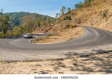 Curvy Road 1096 From Chiang Mai To Pai, Thailand