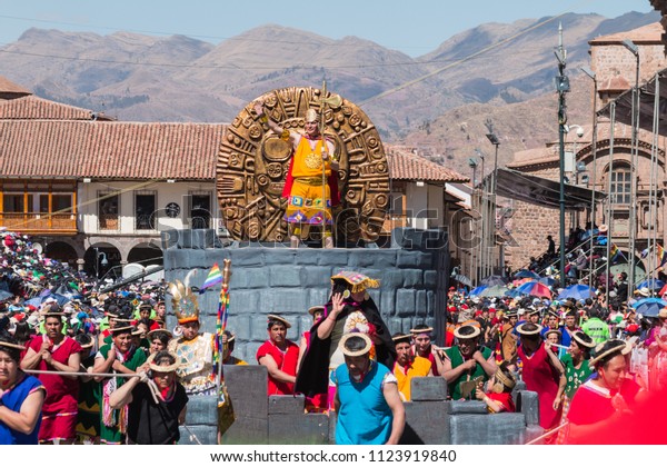 Cusco June 23th 2018 Inti Raymi Foto De Stock Editar Ahora