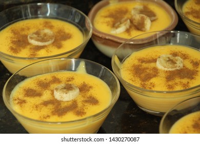 Custard With Cinammon And Banana