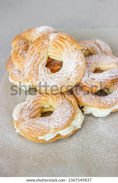 Custard Rings Cottage Cheese Stock Photo Edit Now 1367549837