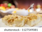 custard sweets with nuts 