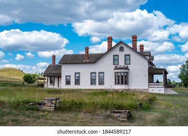 Custer House At Fort Abraham Lincoln State Park In North Dakota