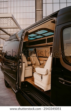 Custom Black Sprinter Van Interior
