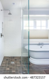 Custom Glass Bathroom, Tile, Tub