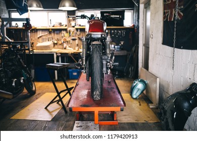 Custom Motorcycle Shop Interior